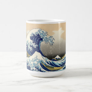 Hokusai la grande tasse de vague