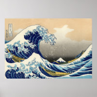 Hokusai La Grande Vague Poster