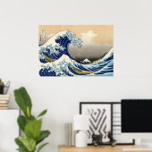 Hokusai La Grande Vague Poster (Bureau à domicile)