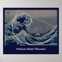 Hokusai Meets Fibonacci, Golden Ratio
