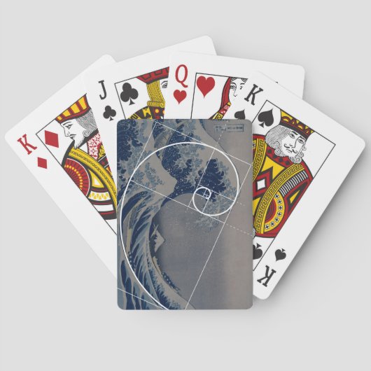 Hokusai Meets Fibonacci, Golden Ratio Speelkaarten (Achterkant)