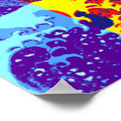 Hokusai Meets Fibonacci, Pop Art Style Poster (Hoek)