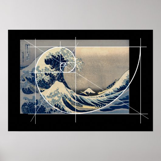 Hokusai Meets Fibonacci, Versie Poster (Voorkant)