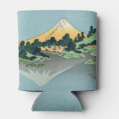 Hokusai Mount Fuji reflecteert in het meer van Kaw Blikjeskoeler (Achterkant)