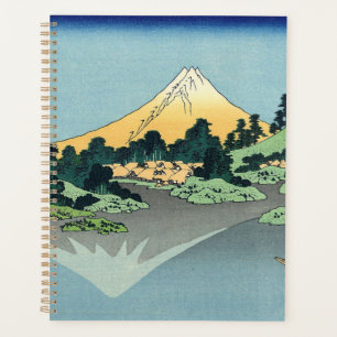 Hokusai Mount Fuji reflecteert in het meer van Kaw Planner