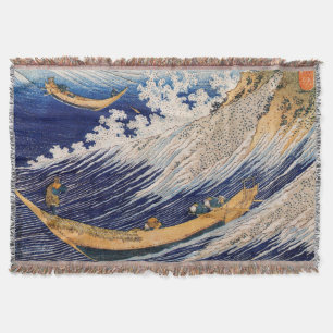 Hokusai Oceaangolven Zee Boten Deken