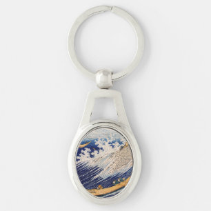 Hokusai Oceaangolven Zee Boten Sleutelhanger