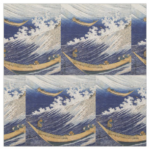Hokusai Oceaangolven Zee Boten Stof