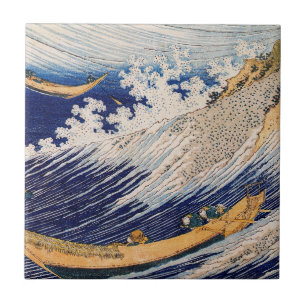 Hokusai Oceaangolven Zee Boten Tegeltje