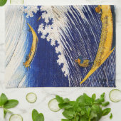 Hokusai Ocean Waves Serviette de cuisine (Plié)