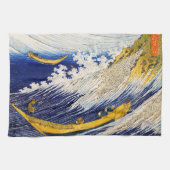 Hokusai Ocean Waves Serviette de cuisine (Horizontal)