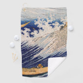 Hokusai Ocean Waves Zee Boten Golfhanddoek (Insitu)