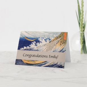 Hokusai Ocean Waves Zee Boten Kaart