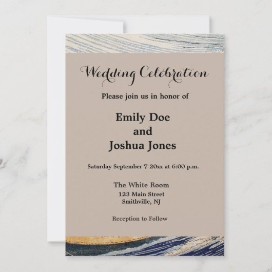 Hokusai Ocean Waves Zee Boten Kaart (Voorkant)