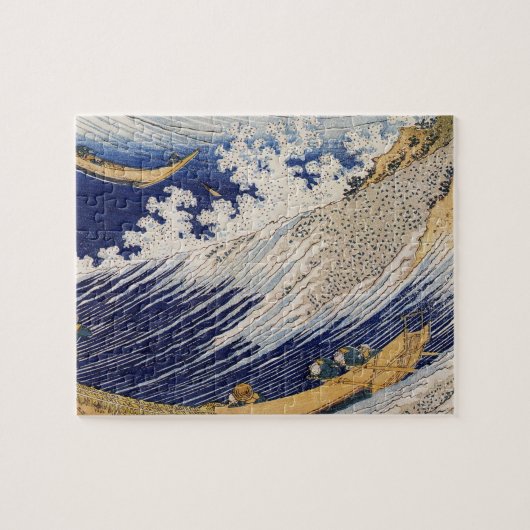 Hokusai Ocean Waves Zee Boten Legpuzzel (Horizontaal)