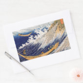 Hokusai Ocean Waves Zee Boten Rechthoekige Sticker (Envelop)