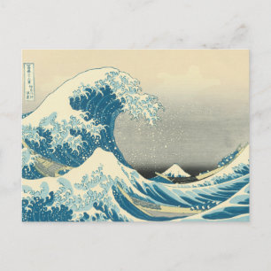 Hokusai - onder de golf van Kanagawa Briefkaart