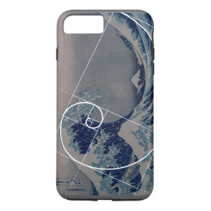 Hokusai ontmoet Fibonacci, Gulden Snede iPhone 8 Plus / 7 Plus Hoesje