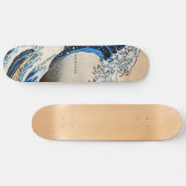 Hokusai Originele Grote Golf Aangepaste Tekst Skateboard (Horizontaal)