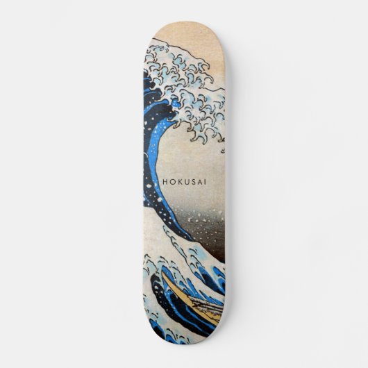 Hokusai Originele Grote Golf Aangepaste Tekst Skateboard (Voorkant)