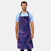 Hokusai Phoenix Apron | Purple　Japanese Art Feathe Schort (Gedragen)