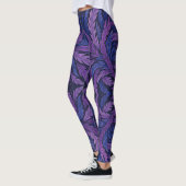 Hokusai Phoenix Art Feather Design Leggings (Links)