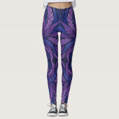 Hokusai Phoenix Art Feather Design Leggings (Voorkant)