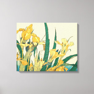 Hokusai Sauterelle Iris Impression Vintage : Japon
