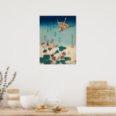 Hokusai Shrike en Bluebird GalleryHD Poster (Keuken)