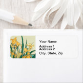 Hokusai sprinkhaan en iris Japan Etiket (Insitu)