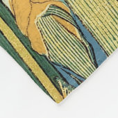 Hokusai sprinkhaan en iris Japan Fleece Deken (Hoek)