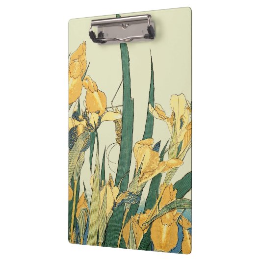 Hokusai sprinkhaan en iris Japan Klembord (Links)