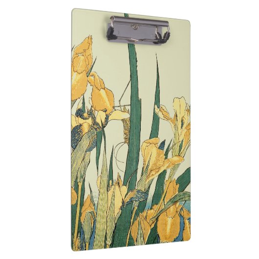 Hokusai sprinkhaan en iris Japan Klembord (Rechts)