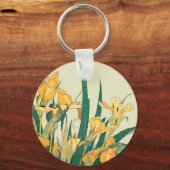 Hokusai sprinkhaan en iris Japan Sleutelhanger (Voorkant)