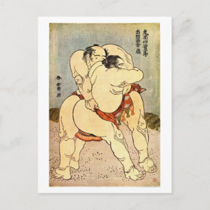 Hokusai Sumo Wrestlers Briefkaart