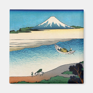 Hokusai - Tama in de provincie Musashi Magneet