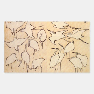 Hokusai tend le cou des autocollants