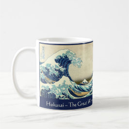 Hokusai – The Great Wave – Custom Text   Koffiemok