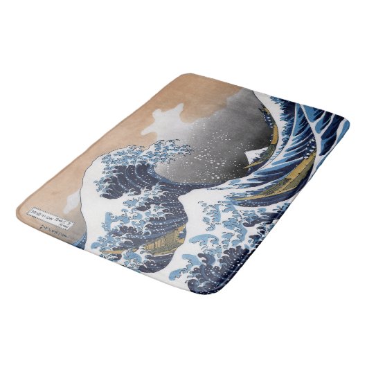 Hokusai , “ The Great Wave off Kanagawa ” Badmat (Gekanteld)