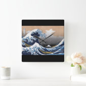 Hokusai , “ The Great Wave off Kanagawa ” Vierkante Klok (Huis)