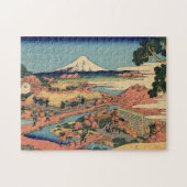 Hokusai - Uitzicht Fuji Landschap Jigzaag Puzzle Legpuzzel (Horizontaal)