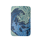 Hokusai Vrouwelijke Golf Oceaan Badmat (Voorkant Verticaal)