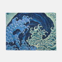 Hokusai Vrouwelijke Golf  Oceaan Deurmat
