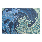 Hokusai Vrouwelijke Golf  Oceaan Kussensloop (Achterkant)