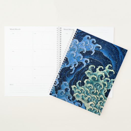 Hokusai Vrouwelijke Golf Oceaan Planner (Display)