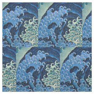 Hokusai Vrouwelijke Golf Oceaan Stof