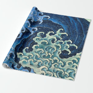 Hokusai Vrouwelijke Golf Vintage Oceaan Cadeaupapier