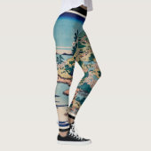 HOKUSAI WOODBLOCK IMPRIMER Leggings IMPRIMÉS (Droite)