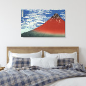 Hokusai Zuid Wind Clear Sky Red Fuji Canvas (Insitu (Slaapkamer))