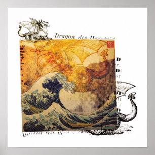 Hokusai's draak? poster